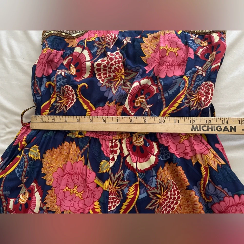 Jaase Colorful Bohemian Romper With Sequins